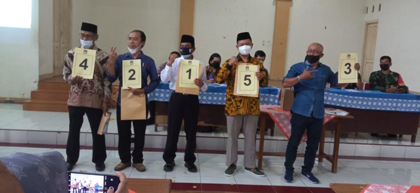 Pengundian Nomor Urut Calon Lurah Trimulyo