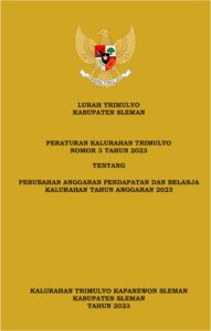 PERATURAN KALURAHAN TENTANG PERUBAHAN APBKAL TAHUN ANGGRAN 2023