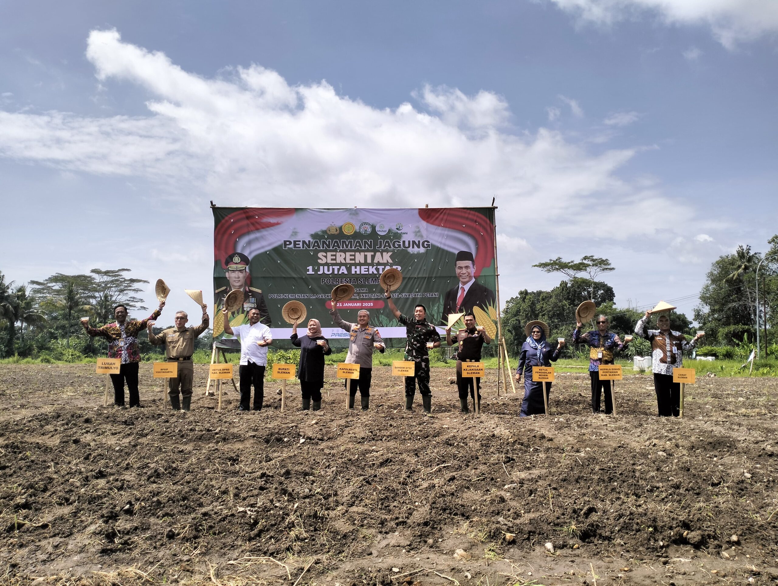 Polresta Sleman Tanam Jagung 1,6 Ha di Trimulyo