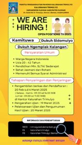 Lowongan Pamong Kalurahan Trimulyo