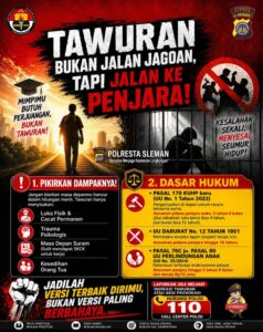 Tawuran Bukan Jalan Jagoan, Tapi Jalan Menuju Penyesalan
